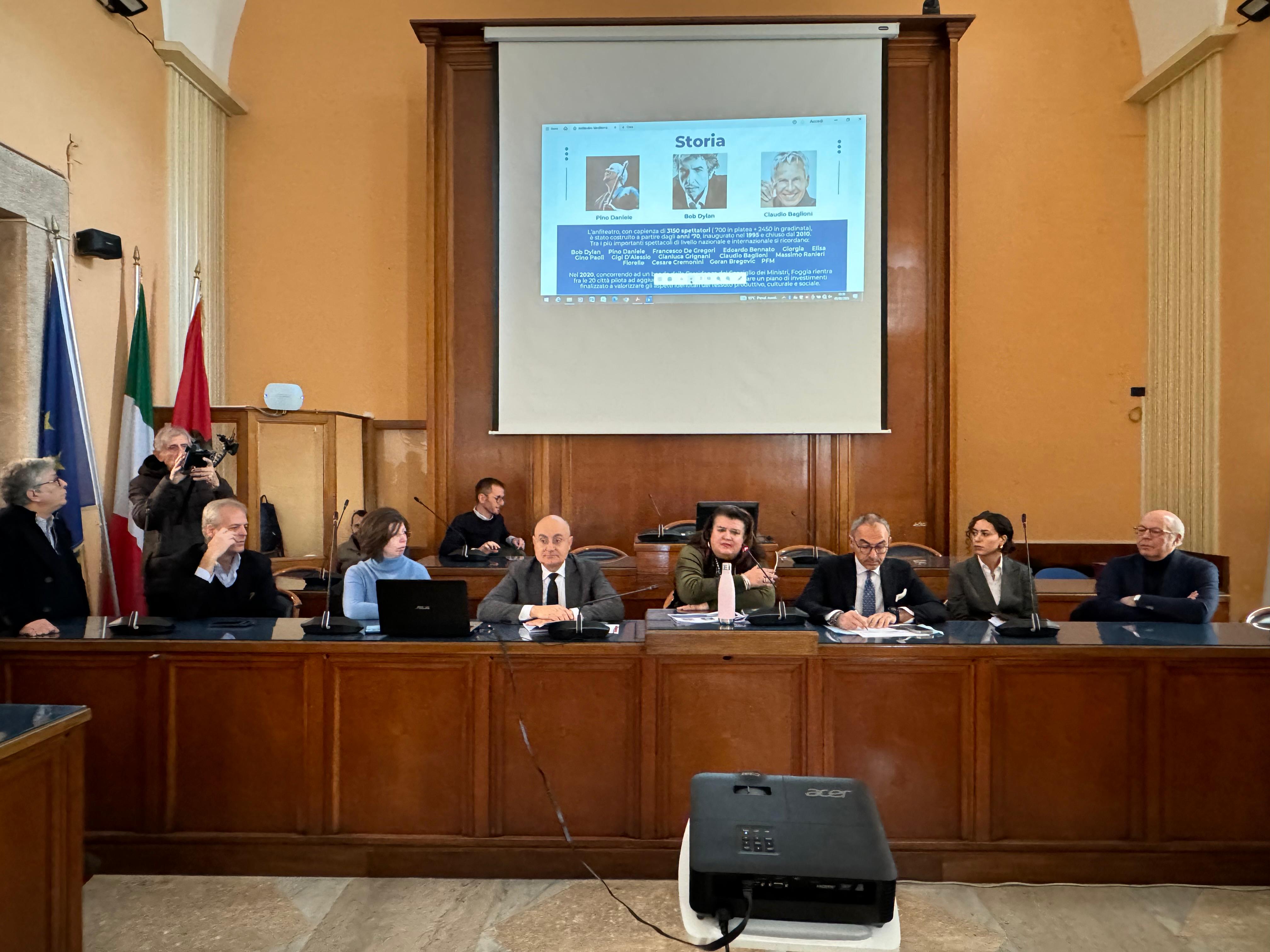 Anfiteatro Mediterraneo, presentato a Palazzo di Città il progetto di recupero e ammodernamento